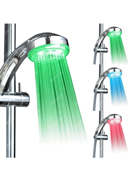 Çok Renkli Yanıp Sönen Romantik Renkli LED Işıklı Duş Başlığı (Yurt Dışından) fiyatları