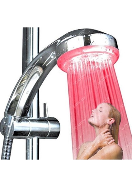 Çok Renkli Yanıp Sönen Romantik Renkli LED Işıklı Duş Başlığı (Yurt Dışından) modelleri