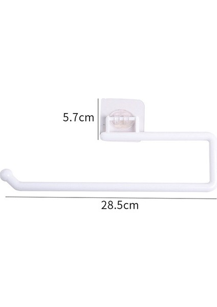 Plastik-01 Mutfak Kendinden Yapışkanlı Kanca Kabin Altında Kağıt Rulo Raf Tuvalet Havlu Askısı Doku Askısı Depolama Rafı Banyo Tuvalet Için (Yurt Dışından)