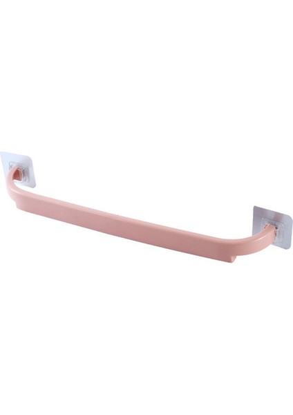 Pembe Mutfak Dolabı Kapı Askısı Montaj Duvar Banyo Banyo Havlusu Rafları Havlu Tutucu Bar Tek Çubuk Depolama Havlu Askısı Üzeri (Yurt Dışından)