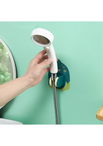 03 Tırnaksız Yapışkan Deliksiz Duş Tutucu Banyo Duş Başlığı Sabit Açı Ayarlanabilir Su Geçirmez Nem Geçirmez Taşınabilir (Yurt Dışından)