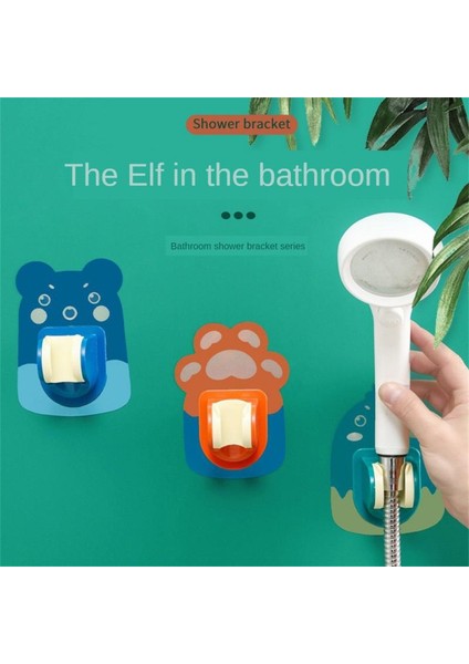 03 Tırnaksız Yapışkan Deliksiz Duş Tutucu Banyo Duş Başlığı Sabit Açı Ayarlanabilir Su Geçirmez Nem Geçirmez Taşınabilir (Yurt Dışından)