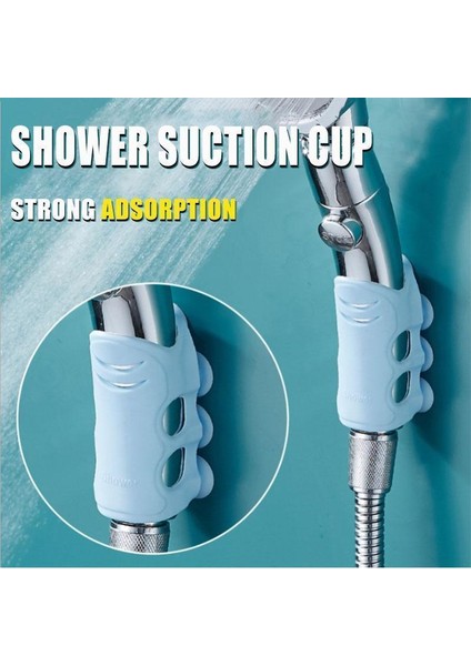 Mavi 2 Adet Duş Başlığı Tutucu Yeniden Kullanılabilir Güçlü Emme Duş Tutucu Güçlü Takılabilir Dayanıklı Hareketli Vantuz Duş Braketi (Yurt Dışından) fiyatları