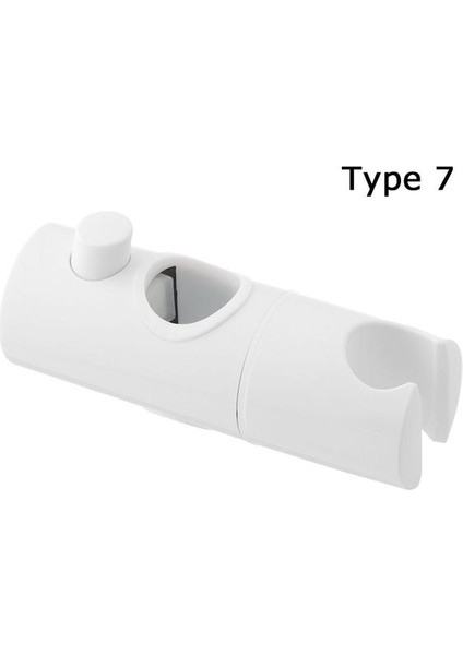 Stil 7 Abs Ayarlanabilir Duş Başlığı Tutucu Kaydırıcı Krom Kelepçe Braketi Yedek Banyo Aksesuarları (Yurt Dışından)