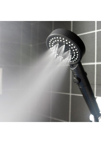 Gümüş B Duş Başlığı Su Tasarrufu Siyah 5 Modu Ayarlanabilir Yüksek Basınçlı Duş Su Masajı Eko Duş Banyo Aksesuarları (Yurt Dışından) indirimleri