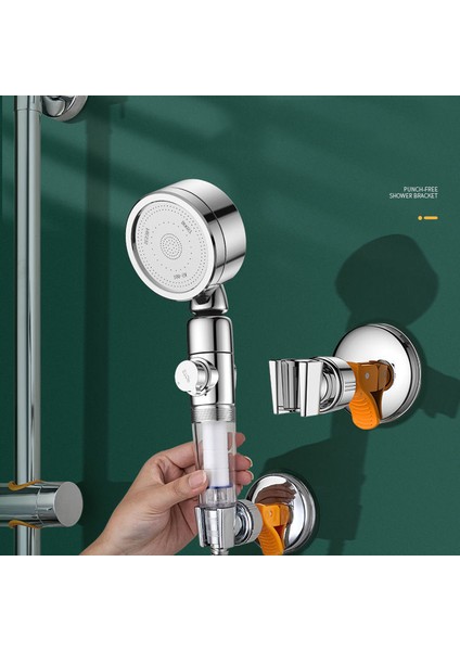 01 Evrensel Ayarlanabilir Duş Başlığı Tutucu Vantuz Tutucu Yumruksuz Duş Rayı Kafa Tutucu Banyo Braketi Istikrarlı Rotasyon (Yurt Dışından) modelleri