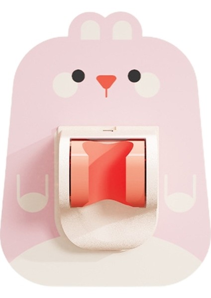 Pembe Tavşan Duş Rafı Sondaj Olmadan Dönebilen Duş Standı Yumruksuz 360° Dönüş Banyo Aksesuarları Için Duş Kafa Tutucu (Yurt Dışından)