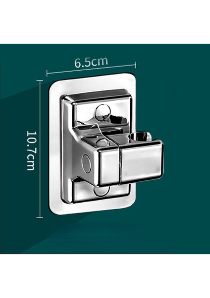 Şerit 360°DUŞ Başlığı Tutucu Ayarlanabilir Duvara Monte Duş Tutucu Kendinden Yapışkanlı Duş Başlığı El Braketi Banyo Aksesuarları (Yurt Dışından)