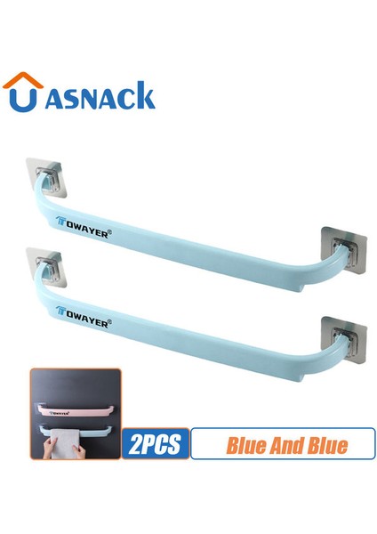 2 Adet Mavi 2023 Çok Fonksiyonlu Havlu Rafları Delme Yok Kalınlaştırma ve Uzatma Basit Ayakkabı Rafları Mutfak Banyo Yatak Odası Depolama Rafları (Yurt Dışından)