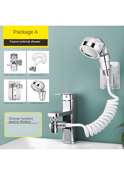 Tutucu Mutfak Musluk Harici Duş Başlığı Yönlendirme Vanası Musluk Adaptörü Splitter Banyo Mutfak Su Yönlendirme Için Set (Yurt Dışından)