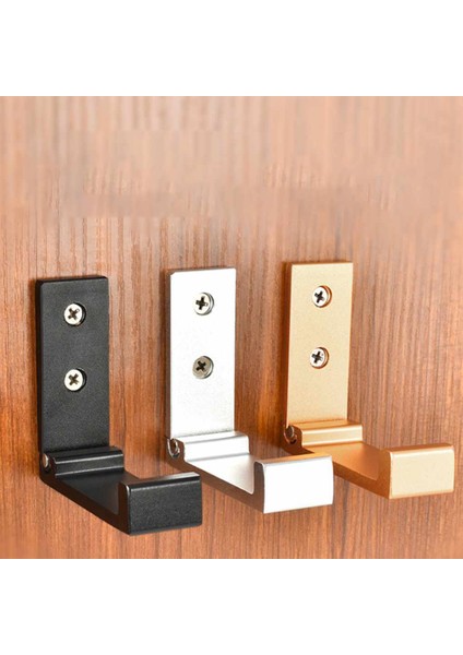 2 Adet Gümüş Yeni 1/2 Adet Kulaklık Katlanabilir Stand Tutucu Alüminyum Alaşımlı Duvar Askı Kancası Seti Masa/duvar/masa/tahta Için Giysi Kulaklık (Yurt Dışından)