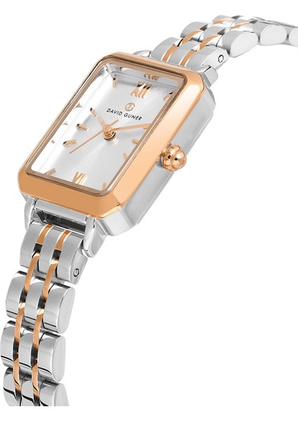 Davıd Guner Rose Beyaz Kaplamalı Beyaz Kadranlı Kadın Kol Saati DG-8725LA-E1 modelleri