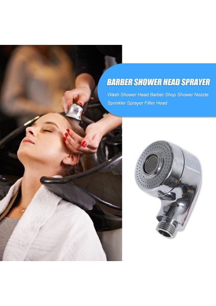 C Berber Salonu Duş Başlığı Spa Yüksek Basınçlı Kuaförlük Duş Başlığı Saç Yıkama Temiz Sprey Su Tasarruflu Duş Başlığı Filtresi (Yurt Dışından)