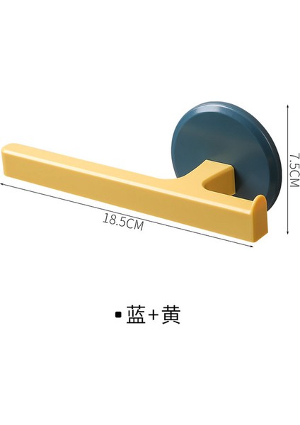 Sarı 1 Adet T Tipi Kendinden Yapışkanlı Havlu Askısı Plastik Tutucu Duvara Monte Havlu Çubuğu Raf Washrag Kanca Mutfak Banyo Ev Düzenleyici (Yurt Dışından)