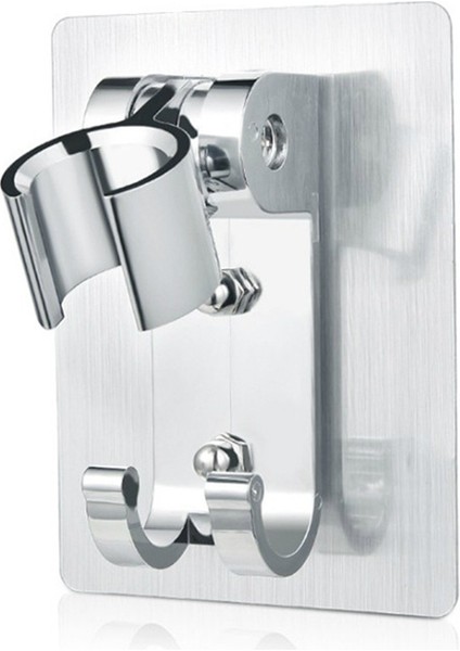 Gümüş Güçlü Yapıştırıcı 90° Alüminyum Duvar Jel Monteli Duş Başlığı Tutucu Ayarlanabilir Banyo Aksesuarları Stand Braketi (Yurt Dışından) fiyatları
