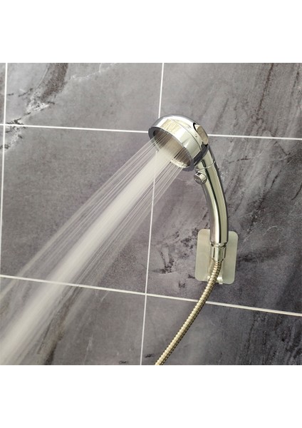 1.5m Duş Hortumu Banyo Duş Başlığı Durdurma Düğmesi ile Yüksek Basınç 3 Spary Ayarı Ayarlanabilir Yağış Jeti El Duş Başlığı (Yurt Dışından) fırsatları