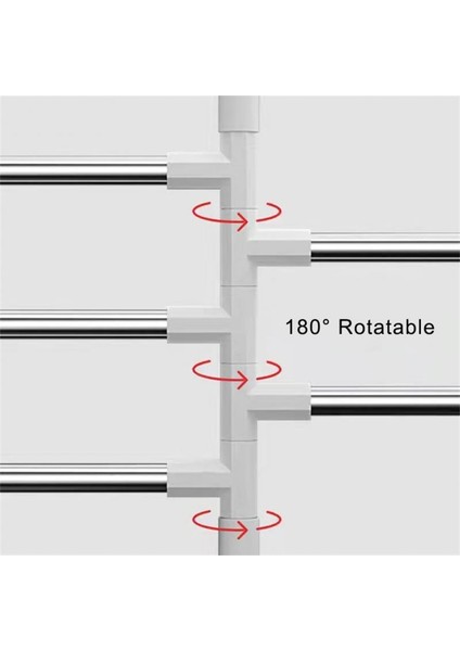 02 Döner Havlu Bar Duvara Monte Havlu Demiri Paslanmaz Çelik Havlu Askısı Havlu Organizatör Banyo Mutfak Aracı Için 180 ° Döndürme (Yurt Dışından) modelleri