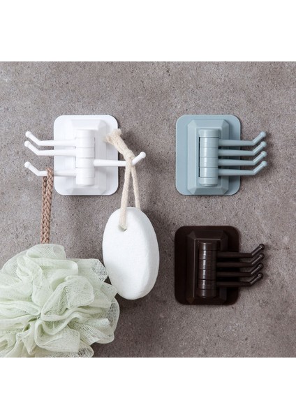 Mavi Depolama Rafı Güçlü Viskon Ev Dekorasyon Döner Havlu Askısı Banyo Mutfak Malzemeleri Depolama Sorunsuz Çivi Olmadan (Yurt Dışından) modelleri