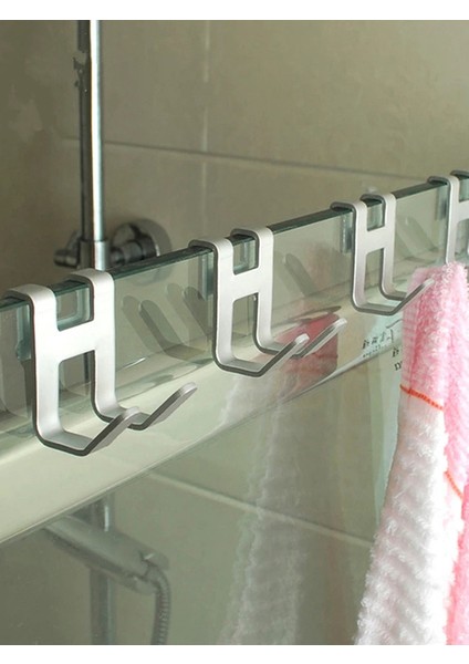 1 Adet H Kanca H Şekli Organizatör Uzay Alüminyum Banyo Aksesuarları Banyo Havlu Askısı Havlu Tutucu Askı Banyo Donanım Metal Kanca (Yurt Dışından)
