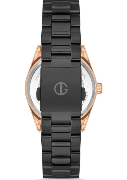 Davıd Guner Rose Siyah Kaplamalı Siyah Kadranlı Kadın Kol Saati DG-8385LA-R2 modelleri