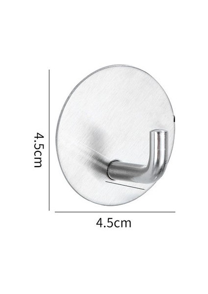 H1 304 Paslanmaz Çelik Kanca Mutfak Yaratıcı Kanca Süper Banyo Kancası Hiçbir Delme Sopa Kanca Havlu Kancası Banyo Havlu Tutucu (Yurt Dışından)