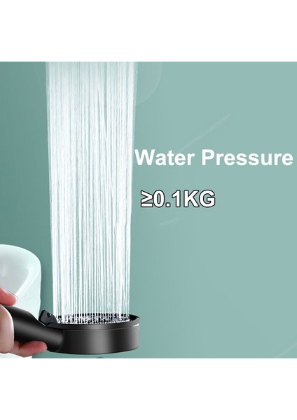 Gümüş 5 Modu Çok Fonksiyonlu Yüksek Basınçlı Duş Başlığı Ayarlanabilir Su Tasarruflu Duş Hortumu Tüp Banyo Aksesuarları Için Dolu (Yurt Dışından) fırsatları