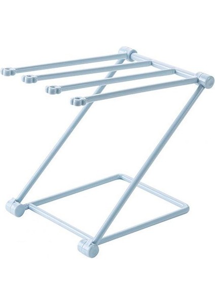 Mavi Şişeler Kurutma Rafı Havlu Askısı Çok Fonksiyonlu Katlanır Yüksek Kaliteli Pp Bebek Mutfak Için (Yurt Dışından)