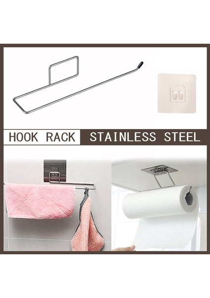 1 Adet Çift Toka Banyo Havlusu Askısı Havlu Askısı Seti Mutfak Kağıdı Tutucusu Bulaşık Bezi Braketi Kanca Paslanmaz Çelik Tutucu Havlu Çubuğu Depolama Rafı (Yurt Dışından)