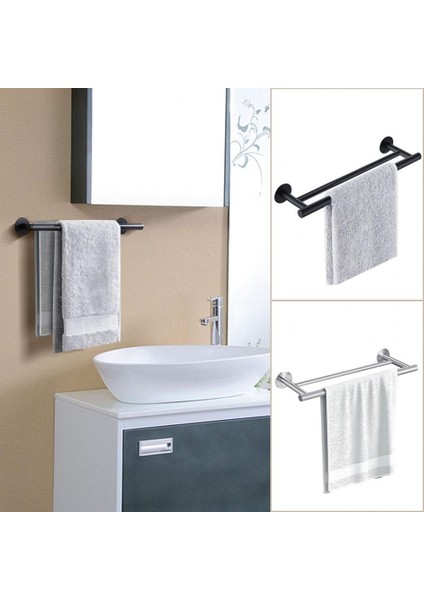 Gümüş Çift Katmanlı Kullanışlı Havluluk Güçlü Taşıma Kapasitesi Havlu Askısı Çift Katmanlı Havlu Asılı Duvar Asılı Havlu Depolama Tutucu (Yurt Dışından) fiyatları