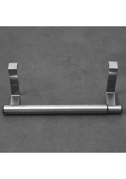 Gümüş Paslanmaz Çelik Çivisiz Kapı Arkasında Teleskopik Asılı Havlu Askısı El Havlusu Tutucu Mutfak El Havlusu Tutucu (Yurt Dışından) indirimleri