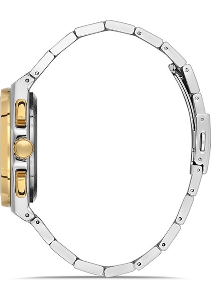 Davıd Guner Sarı Beyaz Kaplamalı Siyah Kadranlı Erkek Kol Saati DG-8850GA-D2 fiyatları