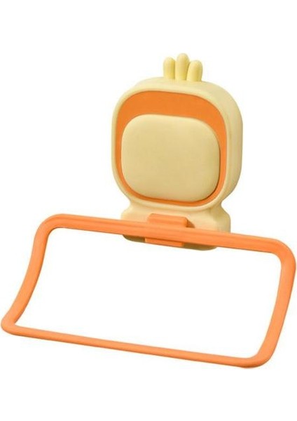 Turuncu Su Geçirmez ve Neme Dayanıklı Delici Olmayan Ev Braketi Aksesuarları Nefes Alabilir Düz Renk Havlu Askısı Havalandırma (Yurt Dışından)