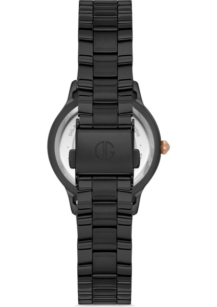 Davıd Guner Rose Siyah Kaplamalı Siyah Kadranlı Kadın Kol Saati DG-8181LA-R2R modelleri