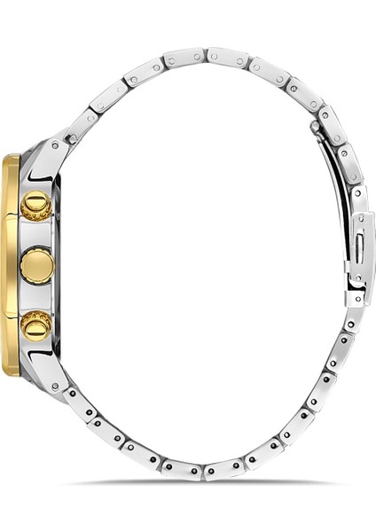 Davıd Guner Sarı Beyaz Kaplamalı Siyah Kadranlı Erkek Kol Saati DG-8403GA-D2 fiyatları
