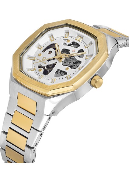 Davıd Guner Sarı Beyaz Kaplamalı Beyaz Kadranlı Erkek Kol Saati DG-8501GA-D1 modelleri