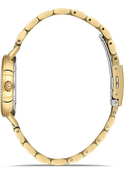 Davıd Guner Sarı Kaplamalı Sarı Kadranlı Kadın Kol Saati DG-8644LA-B4