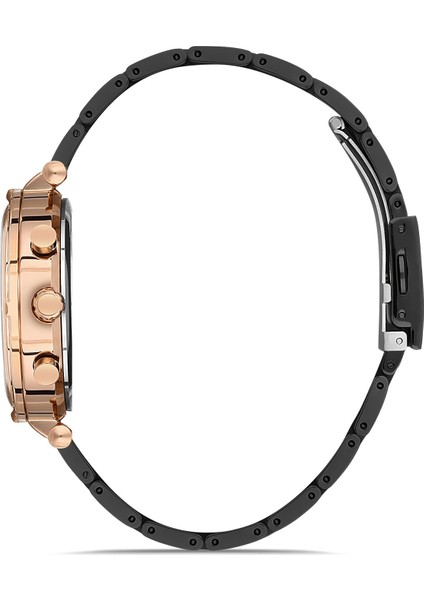 Davıd Guner Rose Siyah Kaplamalı Siyah Kadranlı Kadın Kol Saati DG-8273LA-R2 fiyatları
