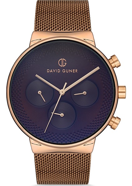 Davıd Guner Rose Siyah Kaplamalı Siyah Kadranlı Erkek Kol Saati DG-8300GC-S6