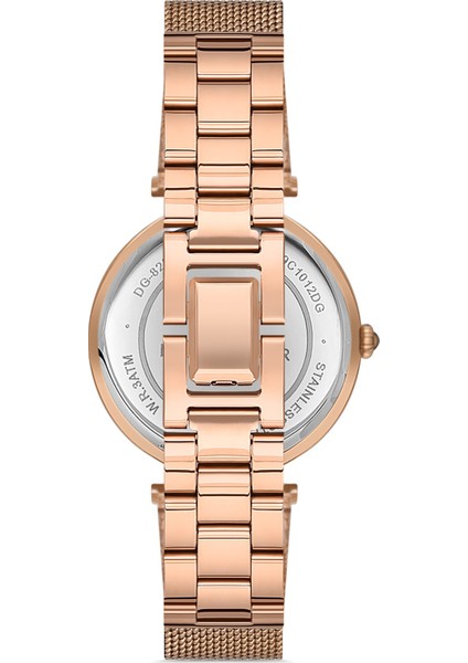 Davıd Guner Rose Kaplamalı Beyaz Kadranlı Kadın Kol Saati DG-8268LC-C1 modelleri