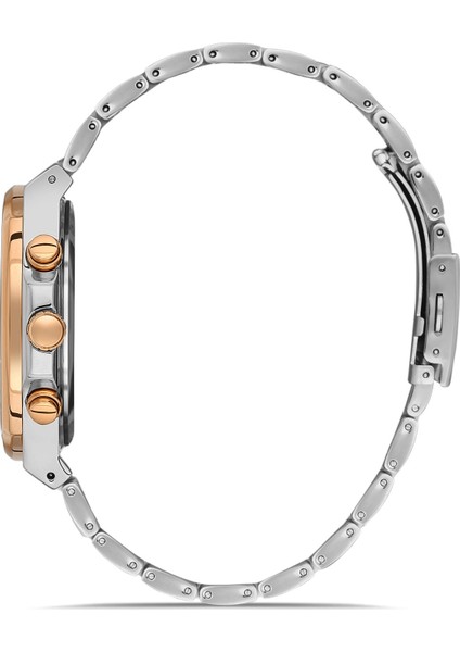 Davıd Guner Rose Beyaz Kaplamalı Kahverengi Kadranlı Erkek Kol Saati DG-8386GA-E6 fiyatları