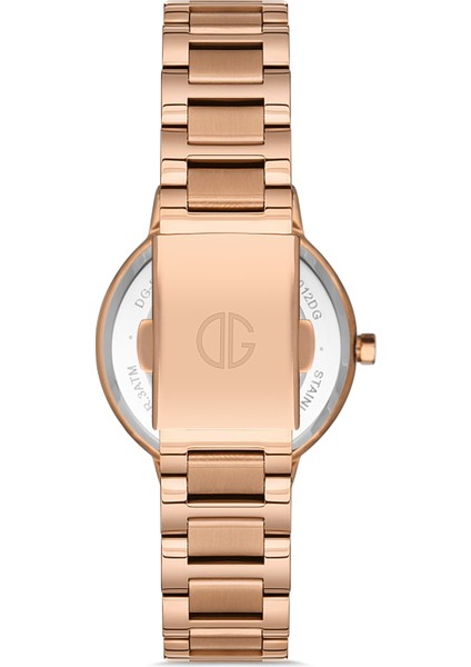 Davıd Guner Rose Kaplamalı Beyaz Kadranlı Kadın Kol Saati DG-8324LA-C1 modelleri