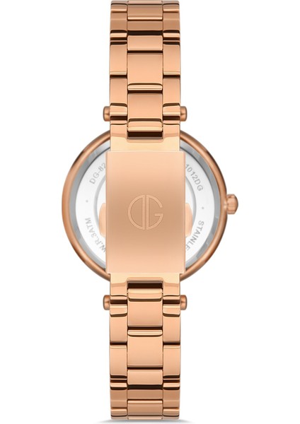 Davıd Guner Rose Kaplamalı Beyaz Kadranlı Kadın Kol Saati DG-8366LA-C1 modelleri