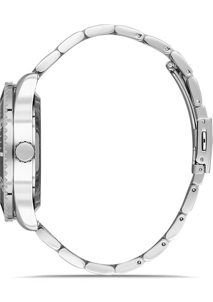 Davıd Guner Gümüş Siyah Kaplamalı Somon Kadranlı Erkek Kol Saati DG-8851GA-J16 fiyatları