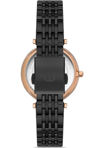 Davıd Guner Rose Siyah Kaplamalı Siyah Kadranlı Kadın Kol Saati DG-8253LA-R2 modelleri