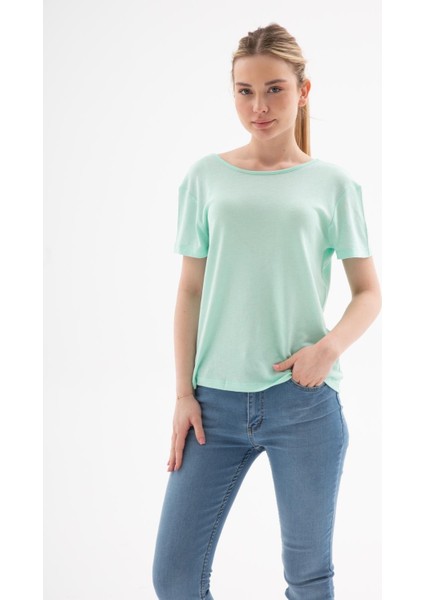 Çift Taraflı Dantelli Bluz Mint fiyatları