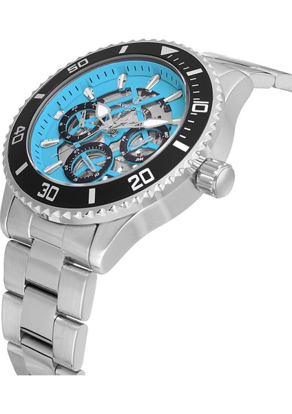 Davıd Guner Gümüş Siyah Kaplamalı Turkuaz Kadranlı Erkek Kol Saati DG-8851GA-J15 modelleri