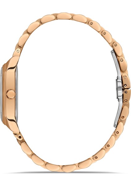 Davıd Guner Rose Kaplamalı Beyaz Kadranlı Kadın Kol Saati DG-8417LA-C1 fiyatları