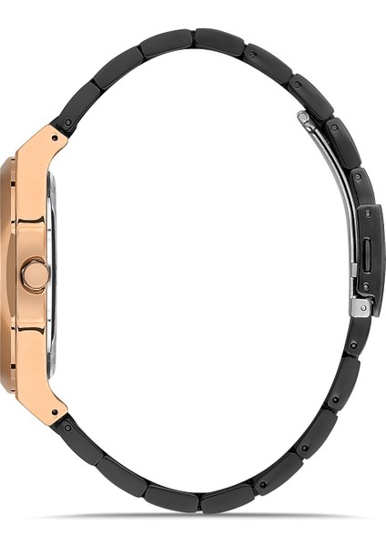 Davıd Guner Rose Siyah Kaplamalı Siyah Kadranlı Erkek Kol Saati DG-8256GA-R2 fiyatları