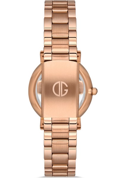 Davıd Guner Rose Kaplamalı Beyaz Kadranlı Kadın Kol Saati DG-8221LA-C1 modelleri