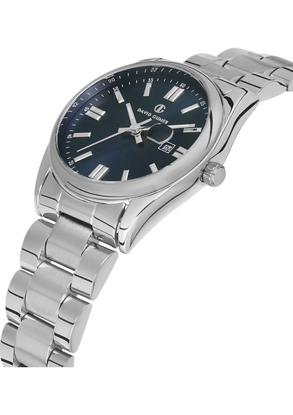 Davıd Guner Gümüş Kaplamalı Mavi Kadranlı Kadın Kol Saati DG-8391LA-A3 modelleri